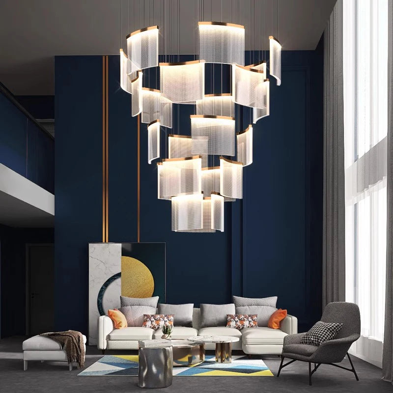 modern home staircase chandelier,