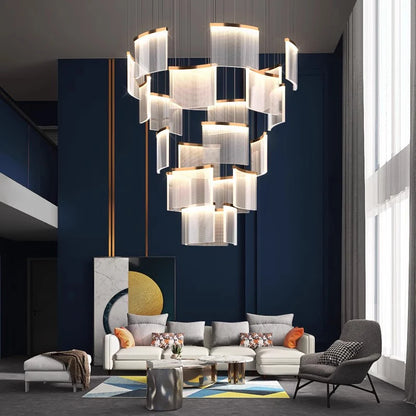 modern home staircase chandelier,