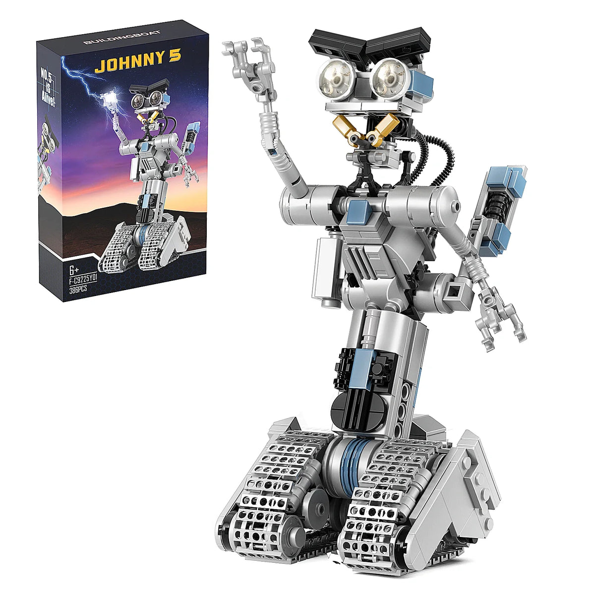 Johnny 5 Military Robot Building Blocks Action Figure Set