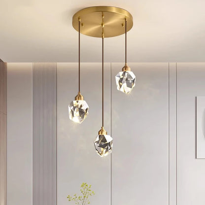 Modern Crystal Staircase LED Chandelier