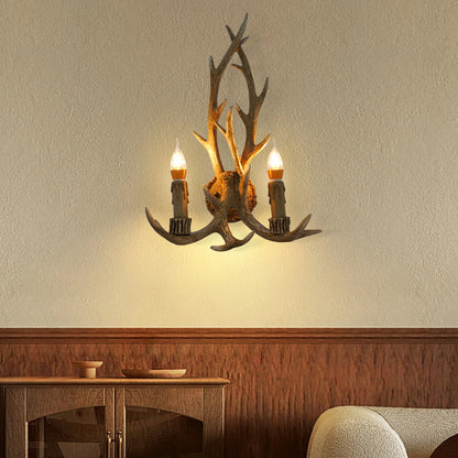 Retro Antler LED Wall Lamp