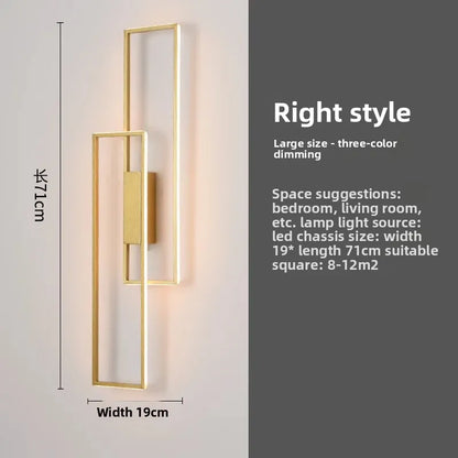 Nordic Long Strip LED Wall Lamp