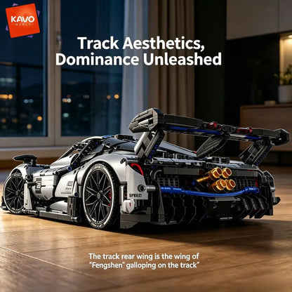 KAVOWORLD 3526pc 1:8 Sports Car Building Blocks STEM Racing Model Set