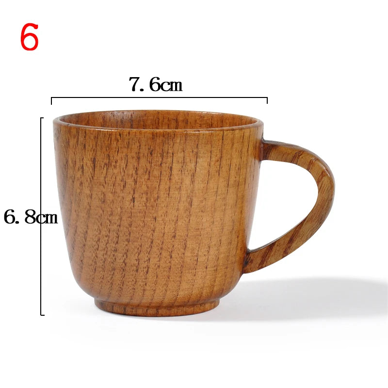 Wooden Big Belly Handmade Natural Spruce Wood Cups