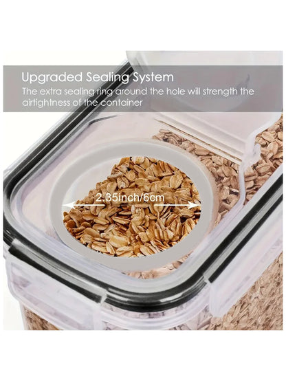 4PCS 4L Airtight Food Storage Containers
