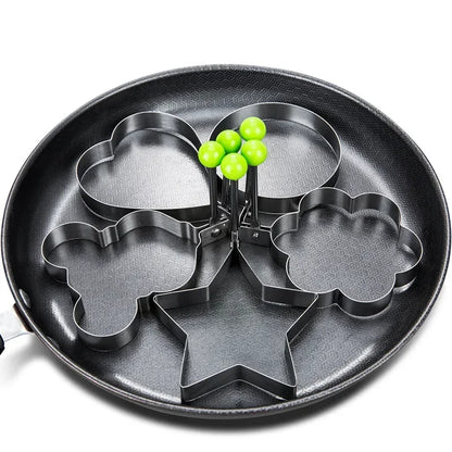 Egg Mold Heart Pancake Maker Breakfast Baking Omelette Rings
