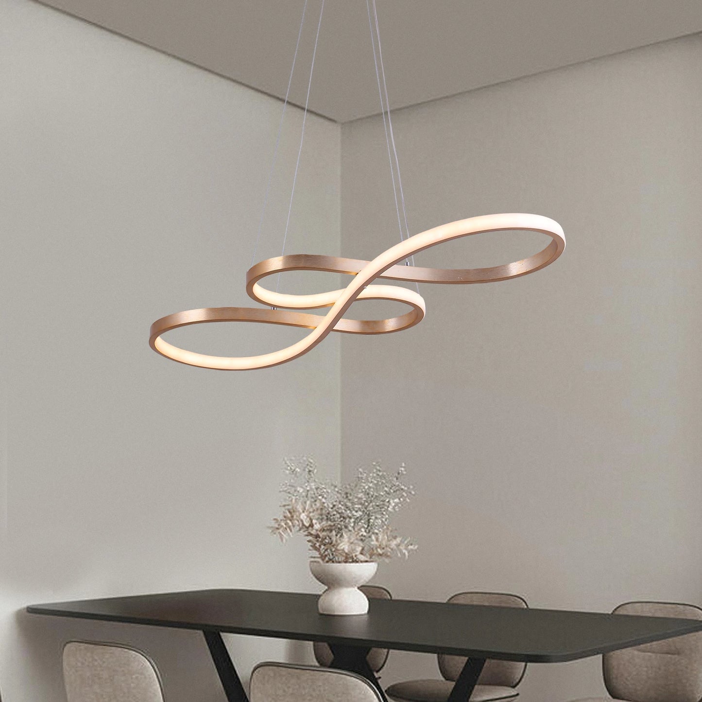 Chandelier Pendant Light Acrylic Note Dimmable Led Ceiling Lamp