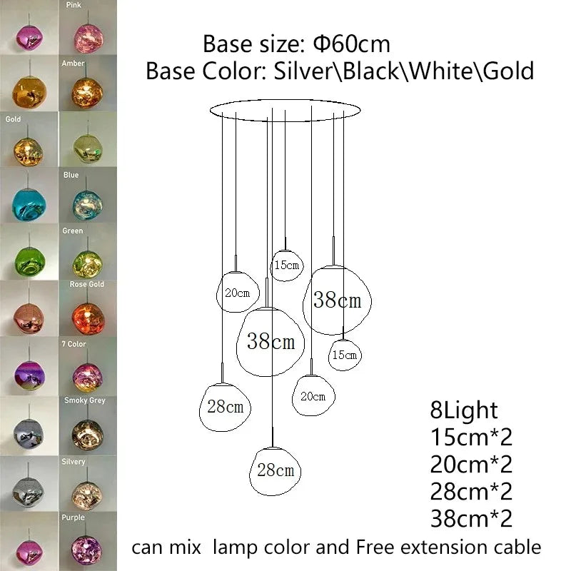 Modern Lava LED Pendant Lamp