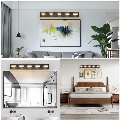 Modern LED Vanity Light - 5 CCT Bathroom Wall Fixture,