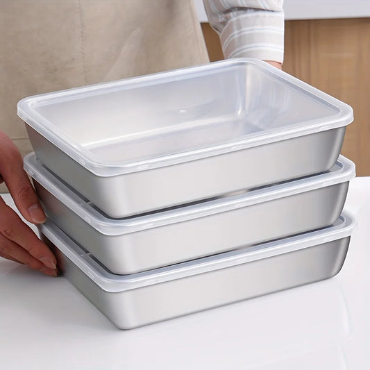 3PCS Stainless Steel Food Containers