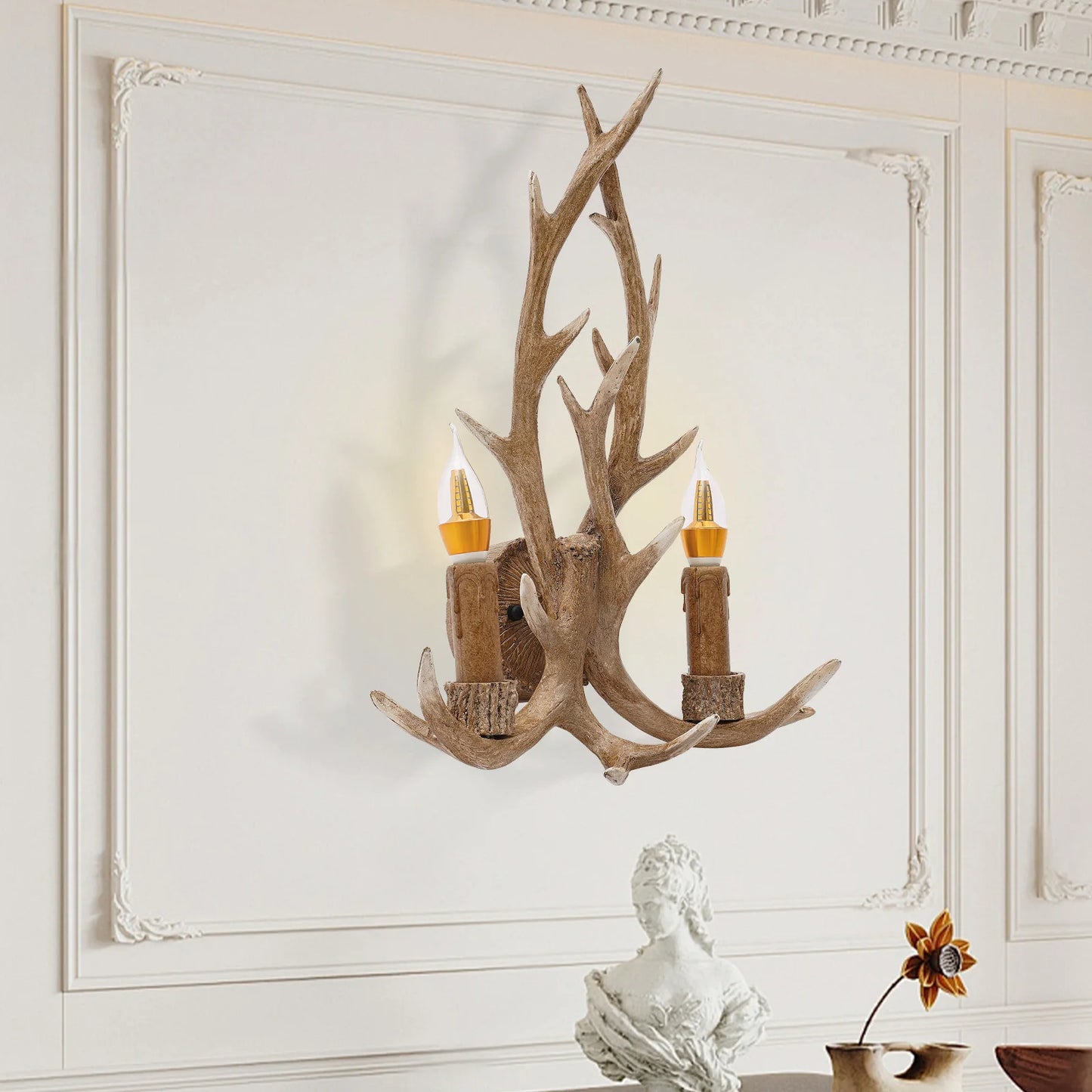 Retro Antler LED Wall Lamp