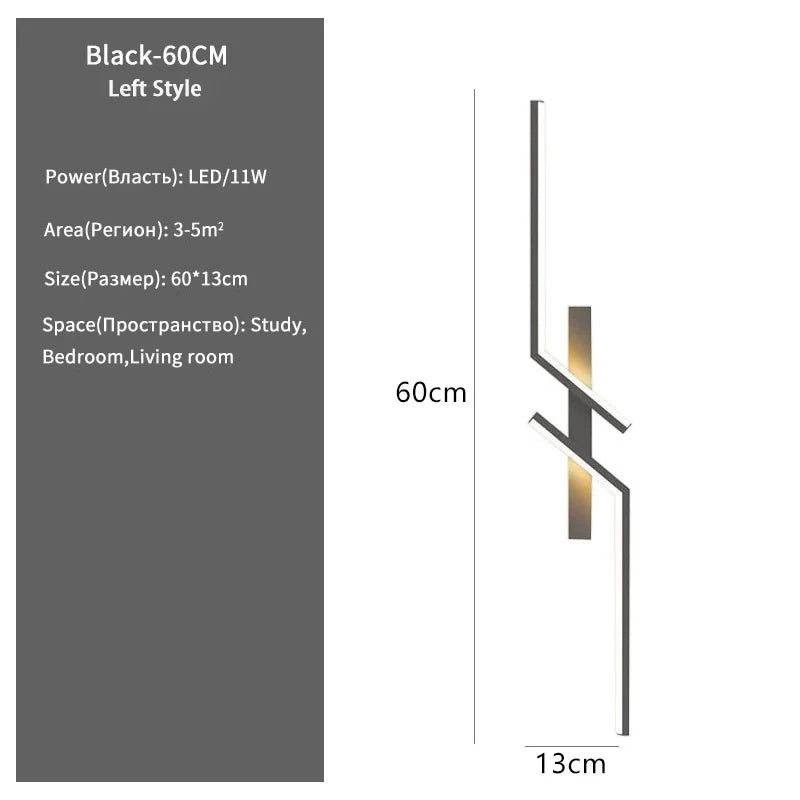 Modern LED Strip Wall Sconce Light