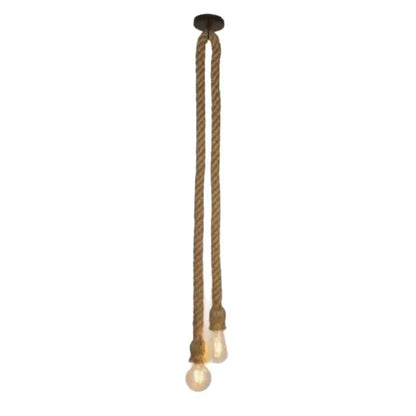 Retro Industrial Rope Pendant Light