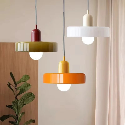 Modern Bauhaus Glass Pendant Light