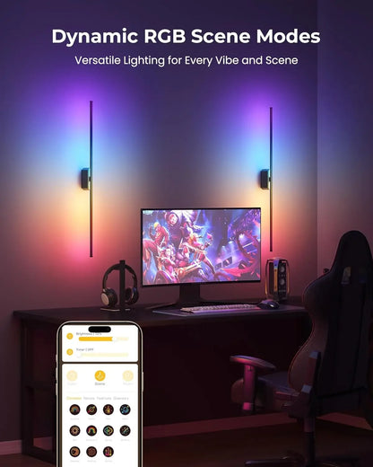40" Smart LED Wall Sconces Set of 2