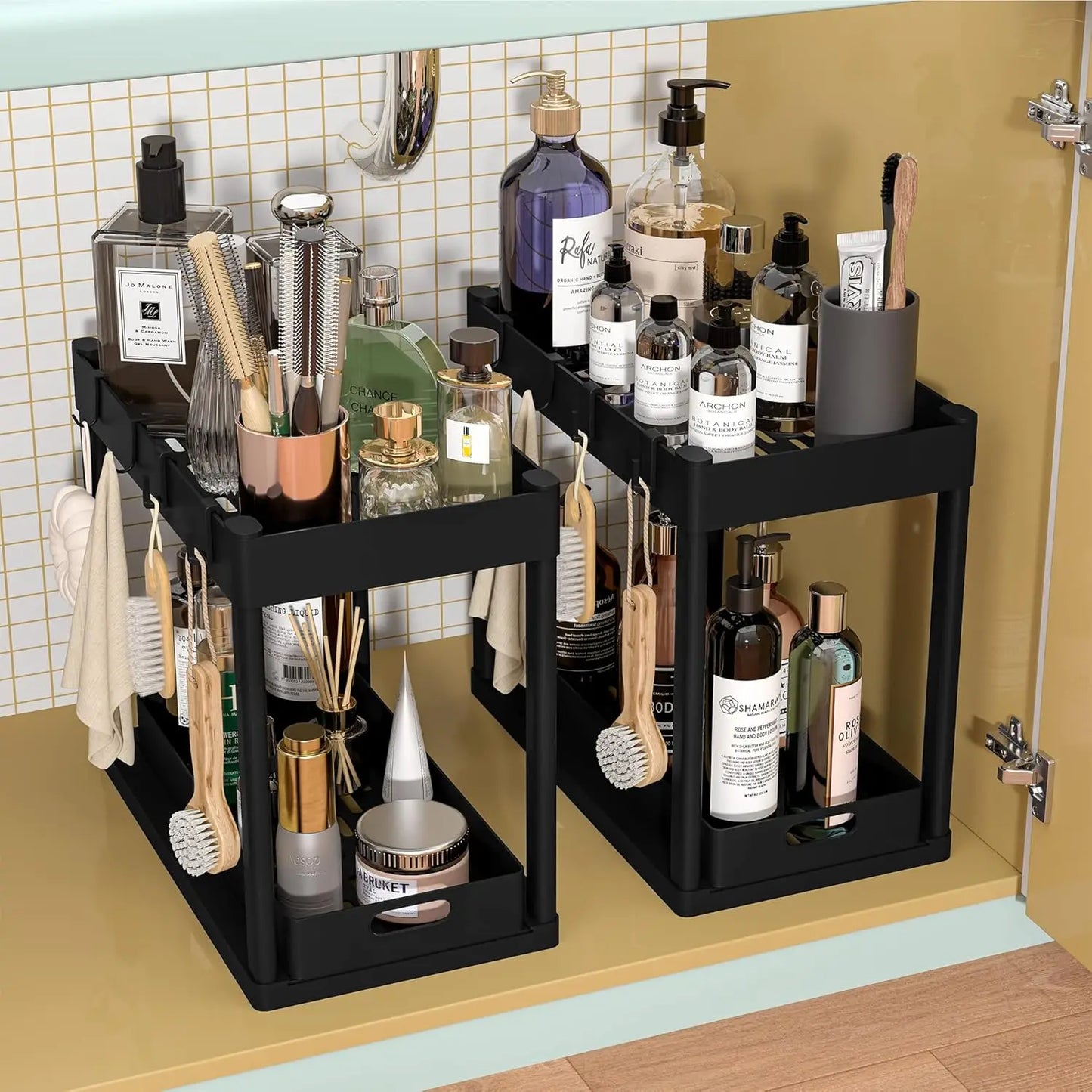 Double-Tier Under Sink Storage Rack