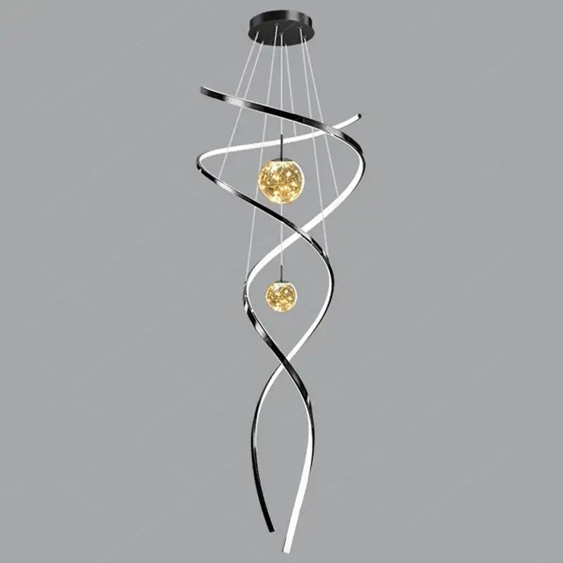Modern LED Pendant Chandelier for Living Room & Staircase