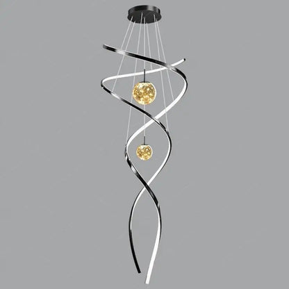 Modern LED Pendant Chandelier for Living Room & Staircase
