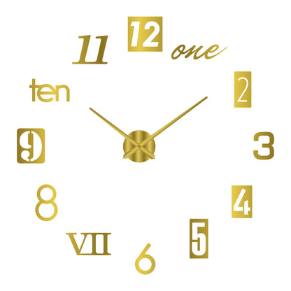 Modern 3D DIY Wall Clock