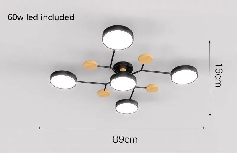 3-Color LED Ceiling Light – Modern Style