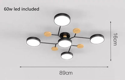 3-Color LED Ceiling Light – Modern Style