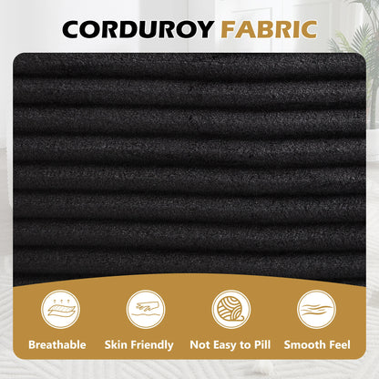 67" Corduroy Indoor Chaise Lounge Chair