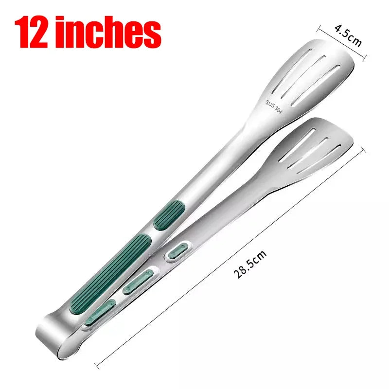 Food Tongs BBQ Meat Salad Bread Clip Barbecue Grill
