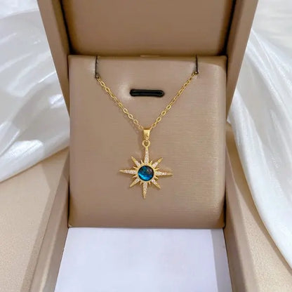 Micro Inlaid Zircon Butterfly Necklace