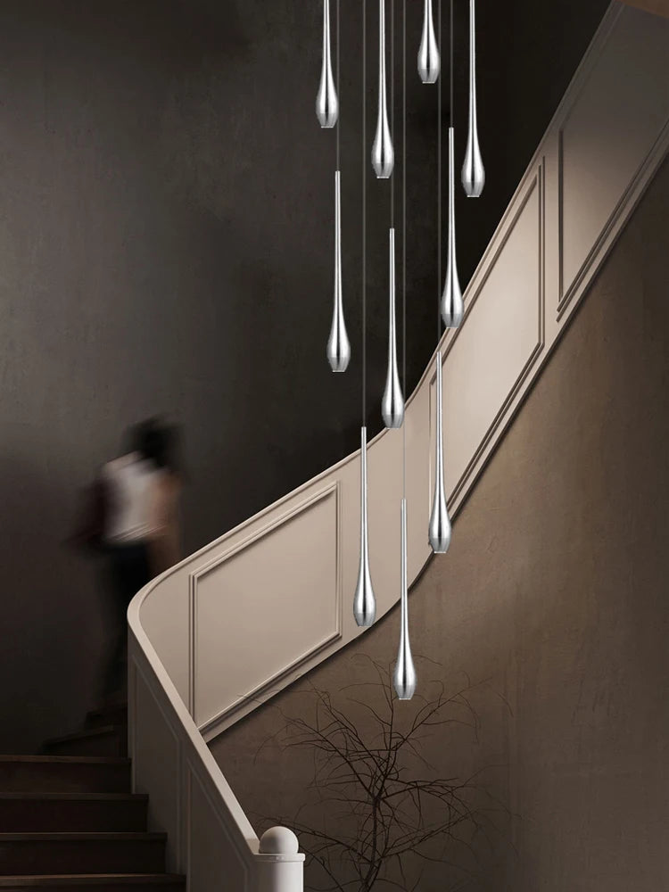 Nordic LED Staircase Pendant Chandelier