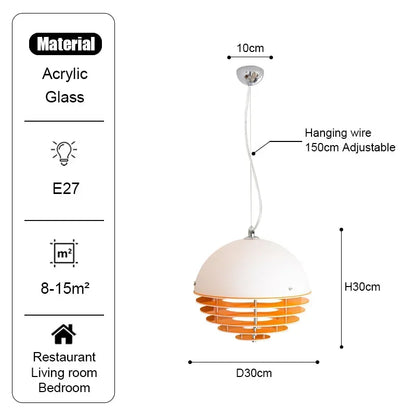 Nordic Sunset Orange Pendant Lamp