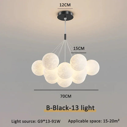 Cream Ball LED Pendant Light