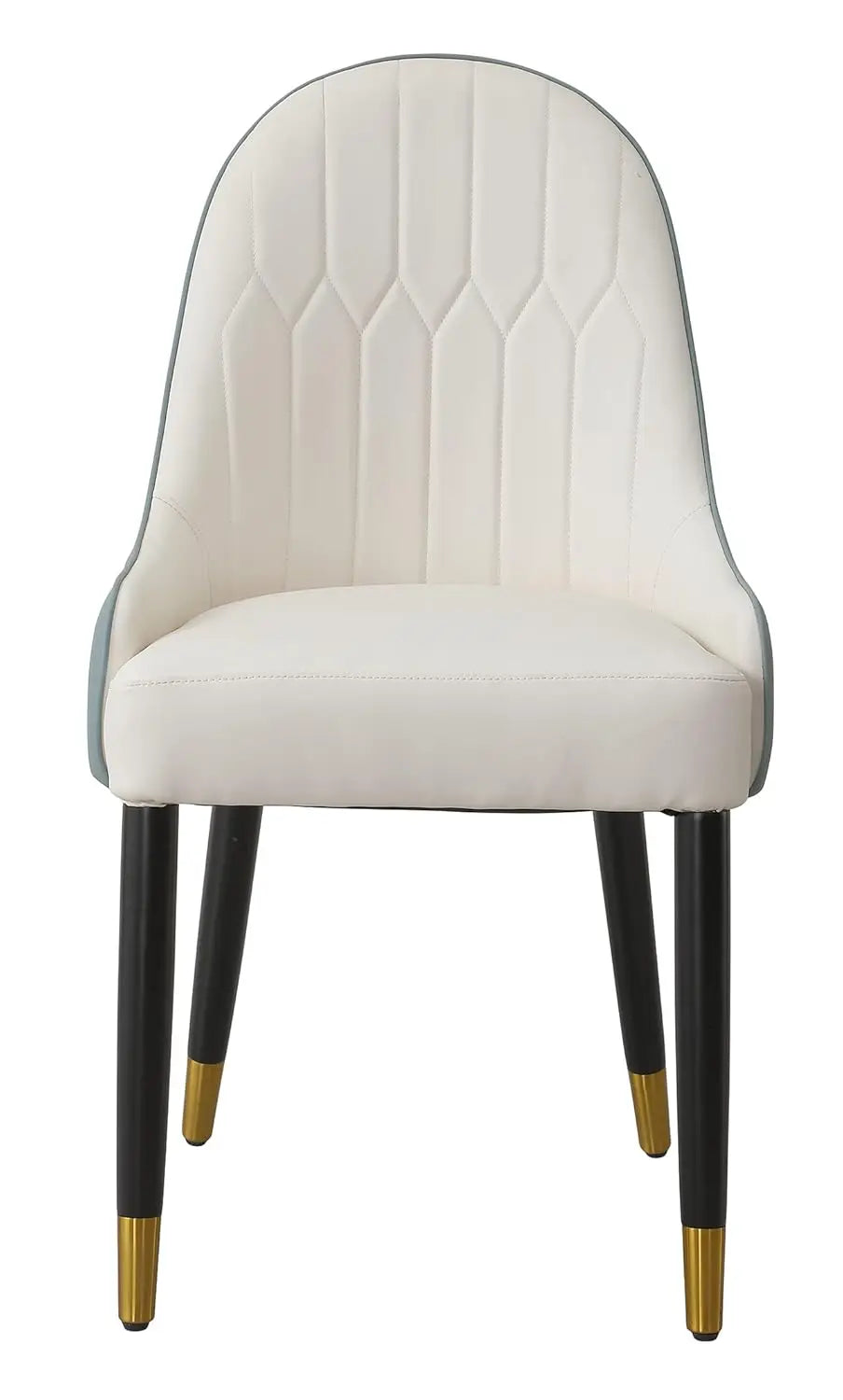 Mid-Century Faux Leather Dining Chairs (Set of 2)