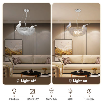 Bird’s Nest LED Chandelier