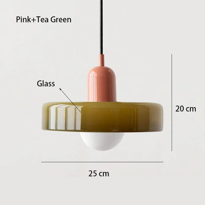 Modern Bauhaus Glass Pendant Light