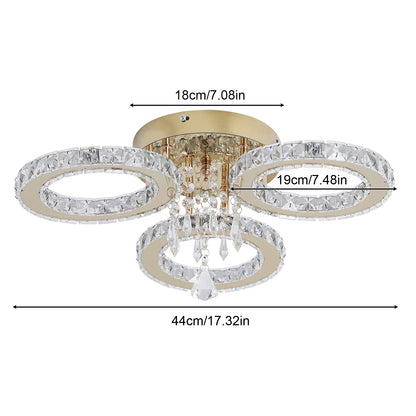 Modern Crystal Ceiling Chandelier Pendant Light