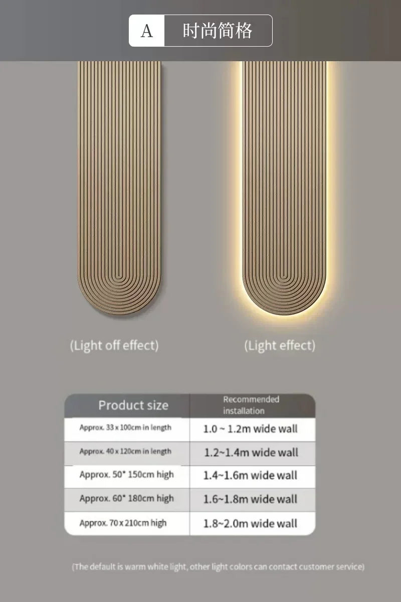 Modern LED Line Wall Light