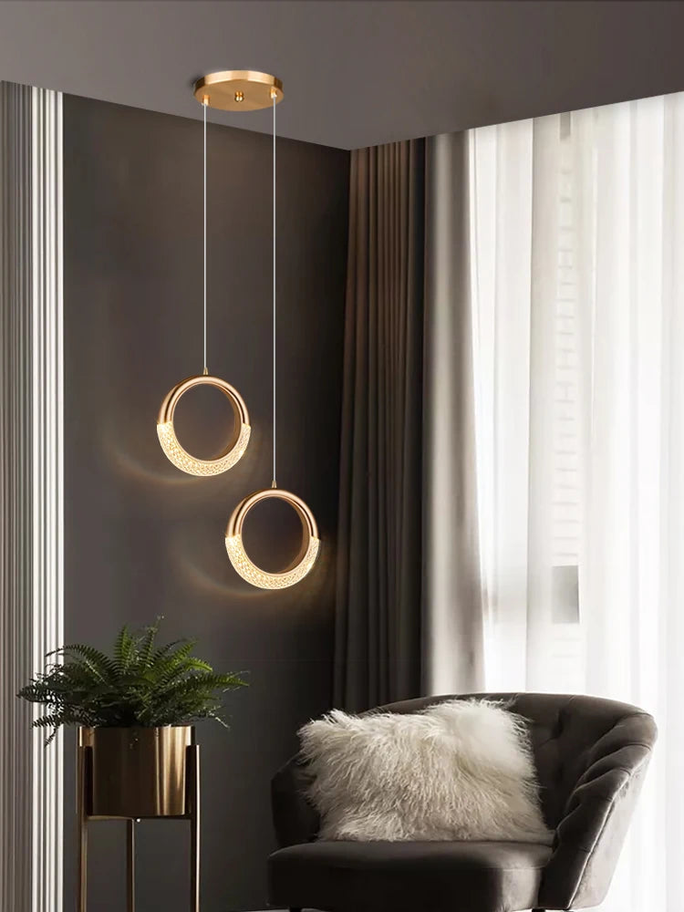 Light Luxury Bedroom Bedside Small Pendant