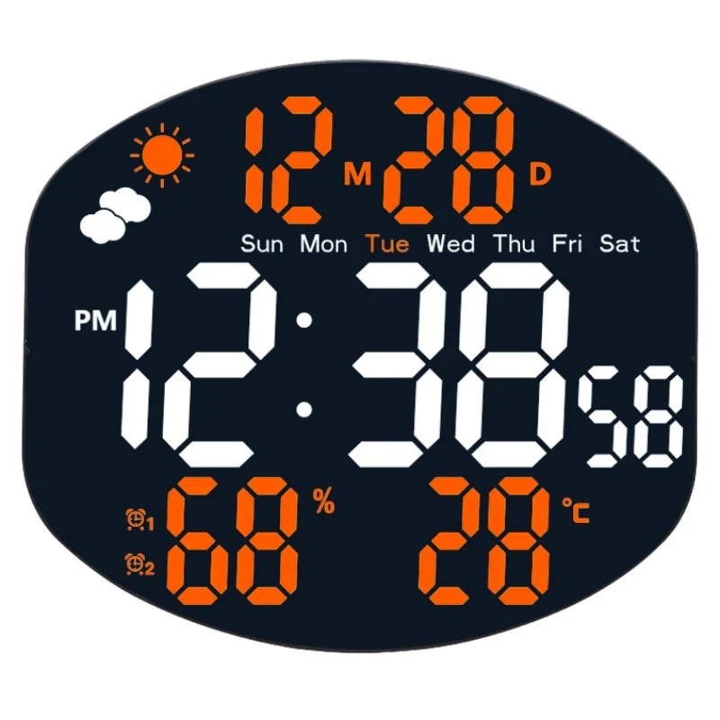 Digital Wall Clock with Weather Display