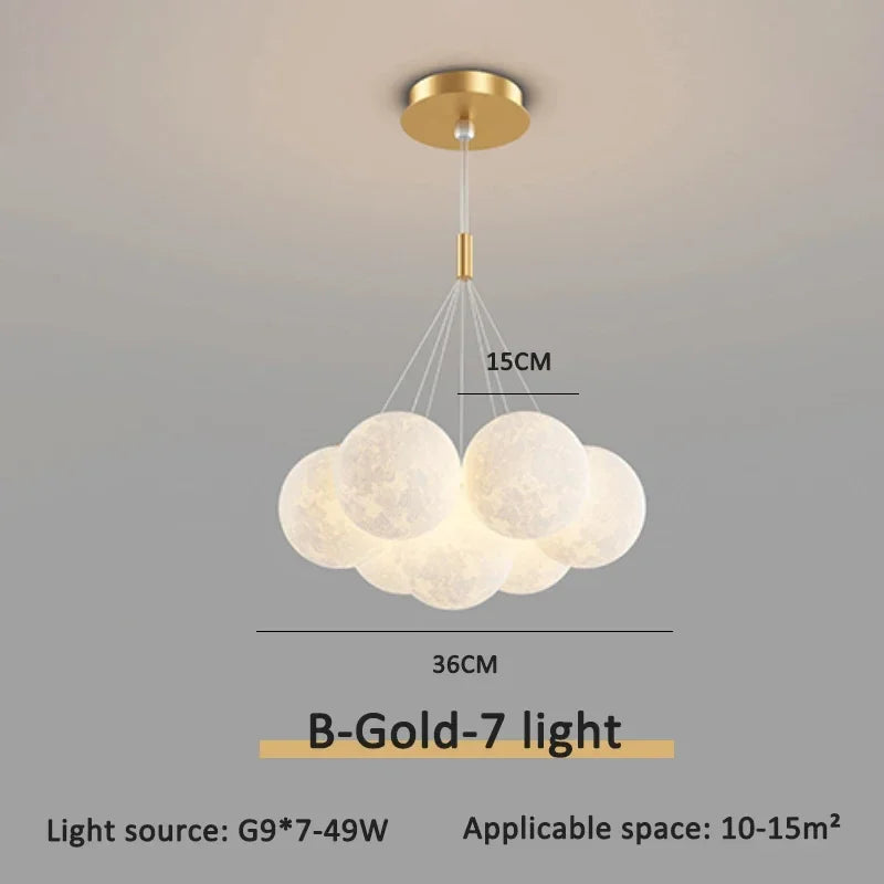 Cream Ball LED Pendant Light