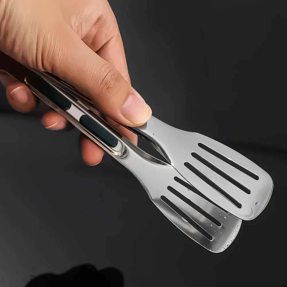 Food Tongs BBQ Meat Salad Bread Clip Barbecue Grill