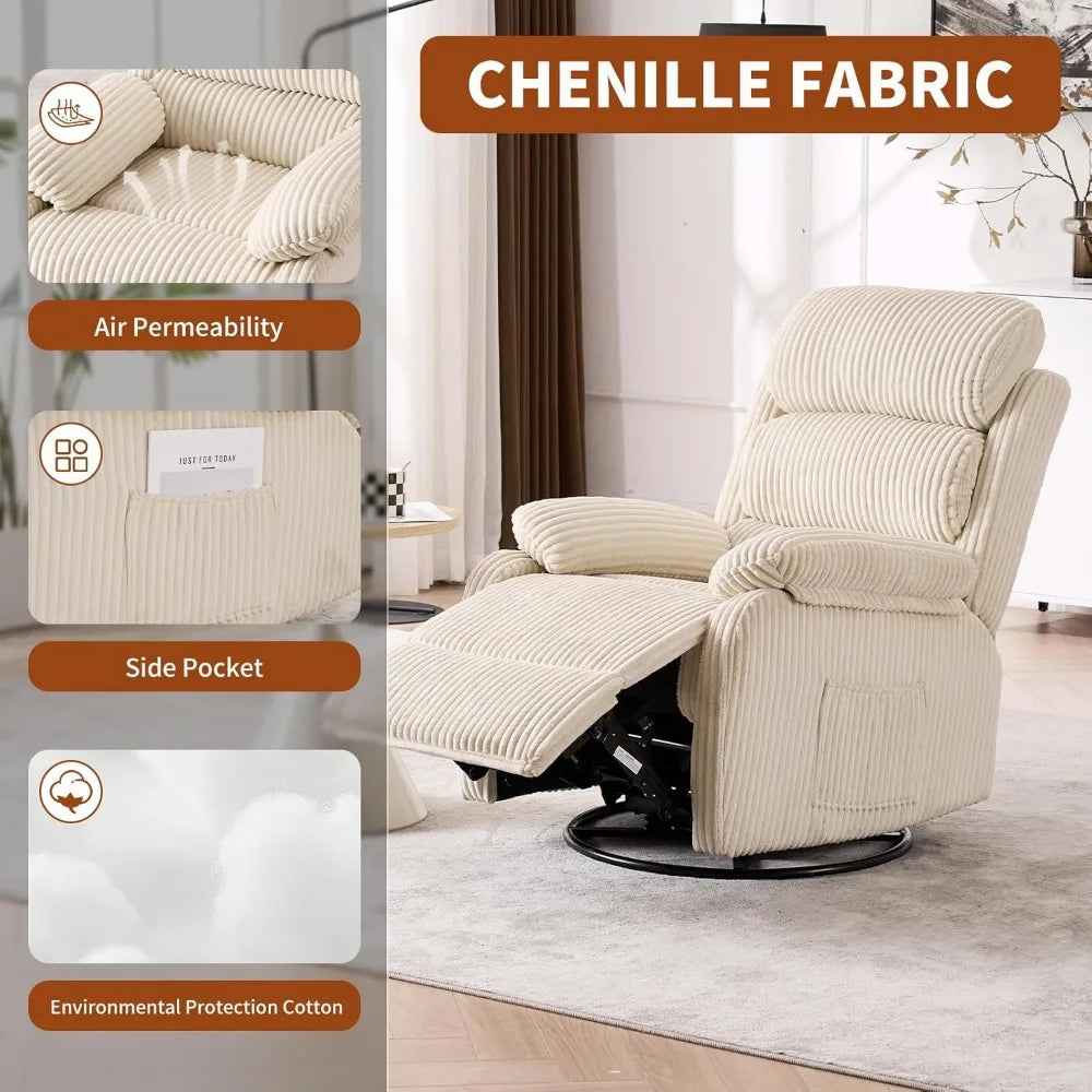 360° Swivel Rocker Reclining Chair