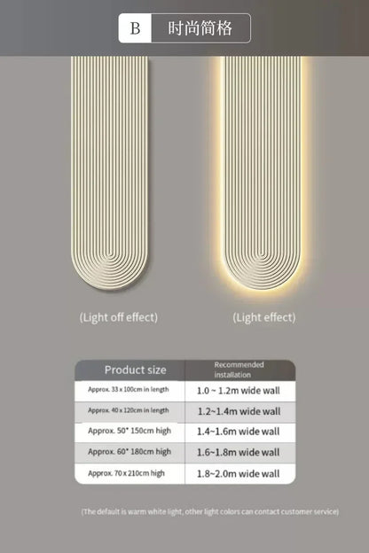 Modern LED Line Wall Light