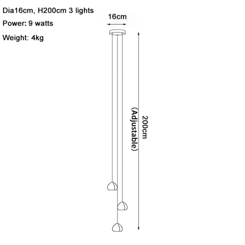 Crystal Water Drop LED Pendant Chandelier