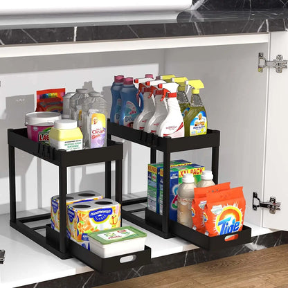 Double-Tier Under Sink Storage Rack