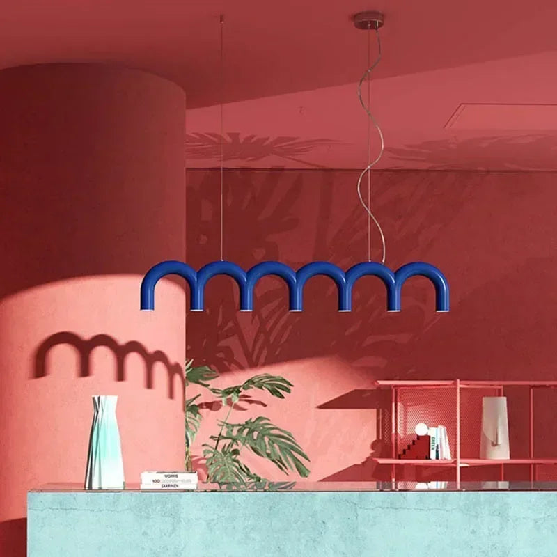 Macaron Arch LED Chandelier Pendant Light