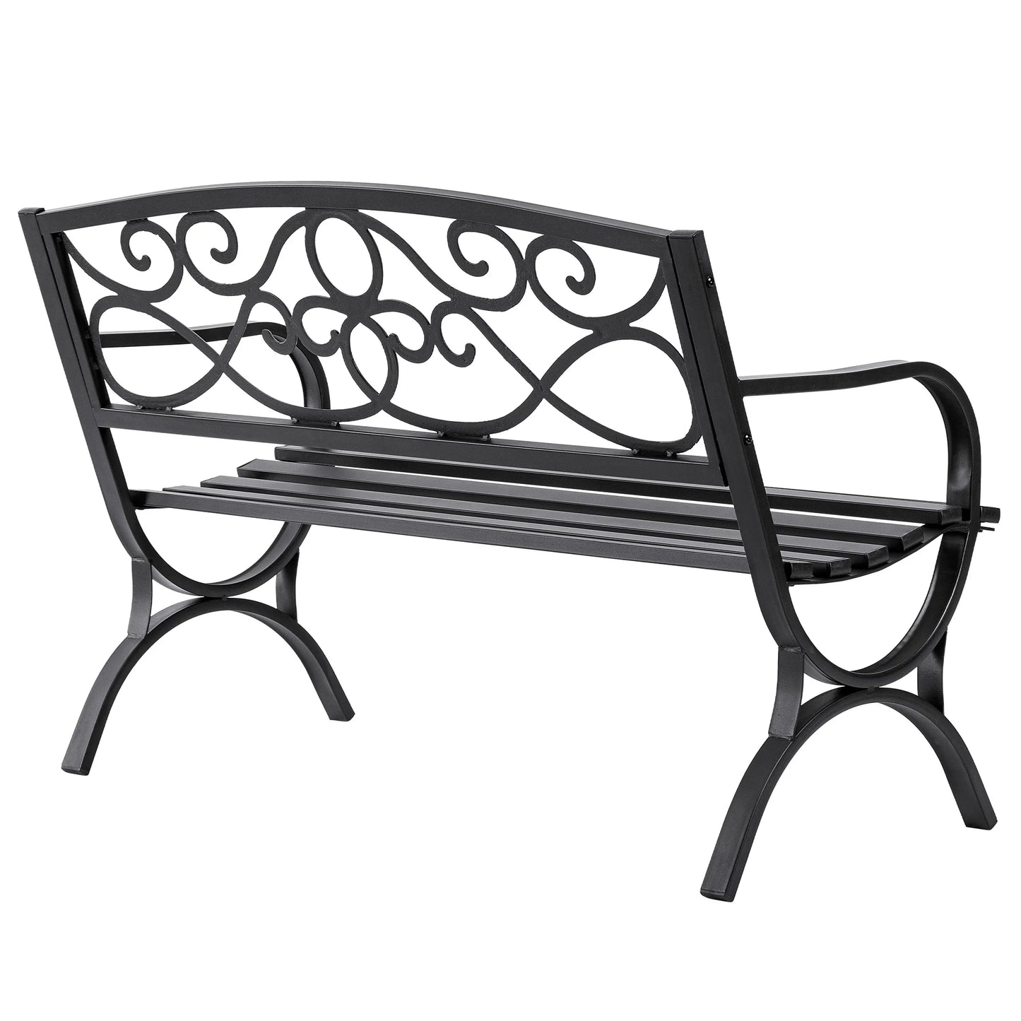 50" Metal Garden Bench (2-Person)