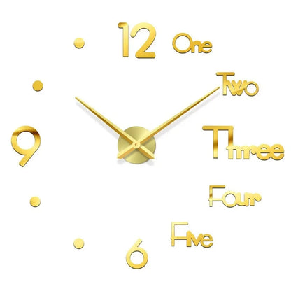 Modern 3D DIY Wall Clock