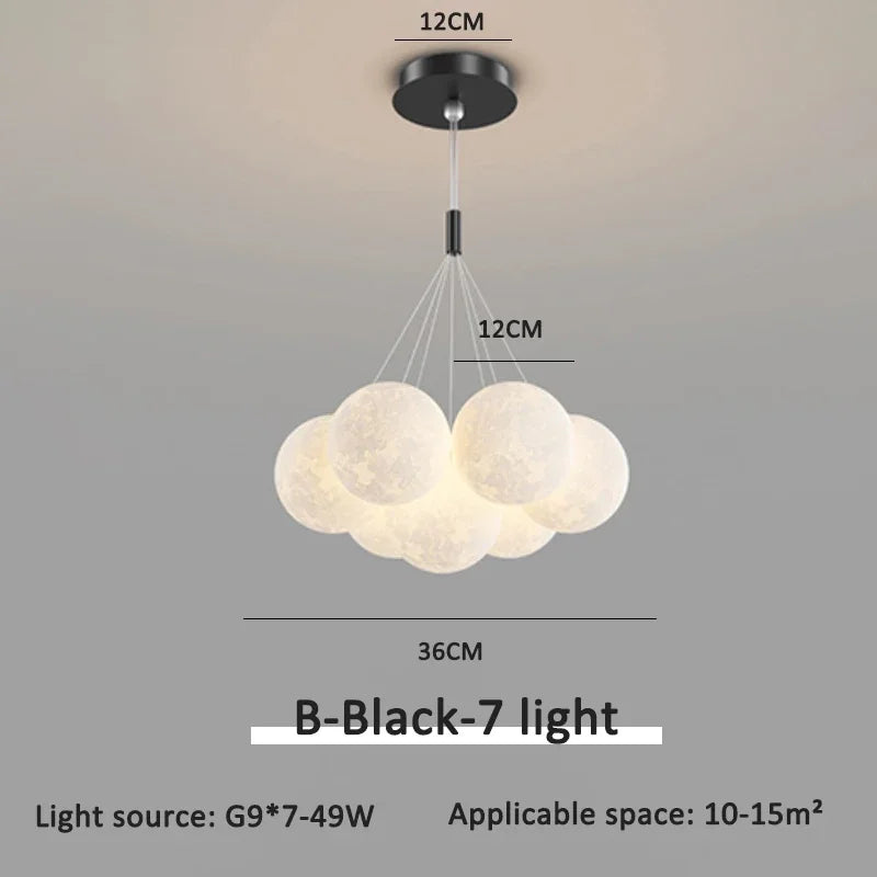 Cream Ball LED Pendant Light