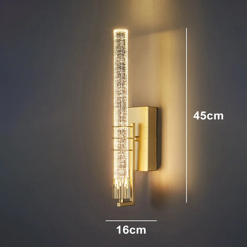 Modern Bubble Crystal LED Wall Sconce Light