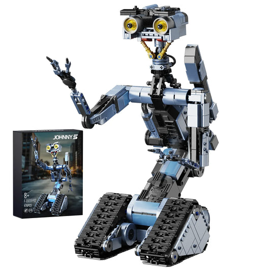 Johnny 5 Military Robot Building Blocks Action Figure Set